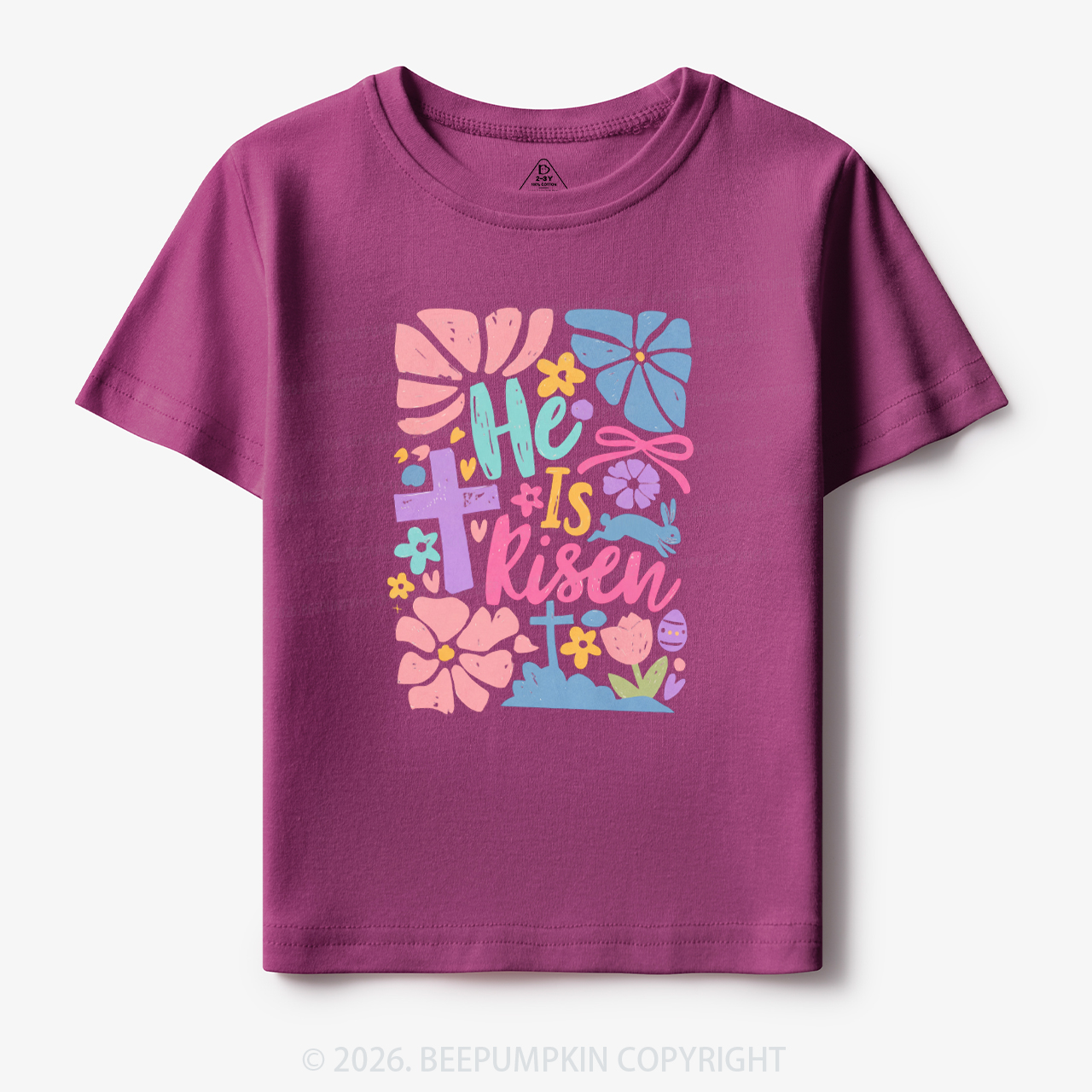 He is Risen Retro Christian Easter Toddler&Kid's Tees