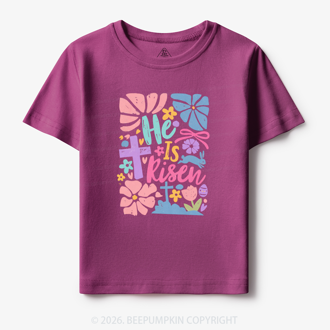 He is Risen Retro Christian Easter Toddler&Kid's Tees