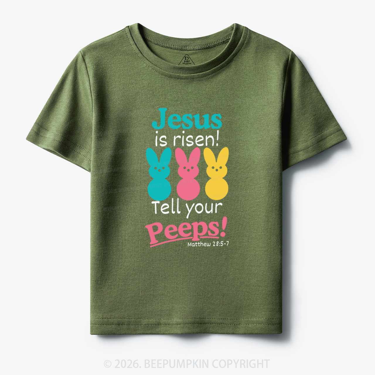 Jesus Is Risen Tell Your Peeps Funny Toddler&Kid's Tees