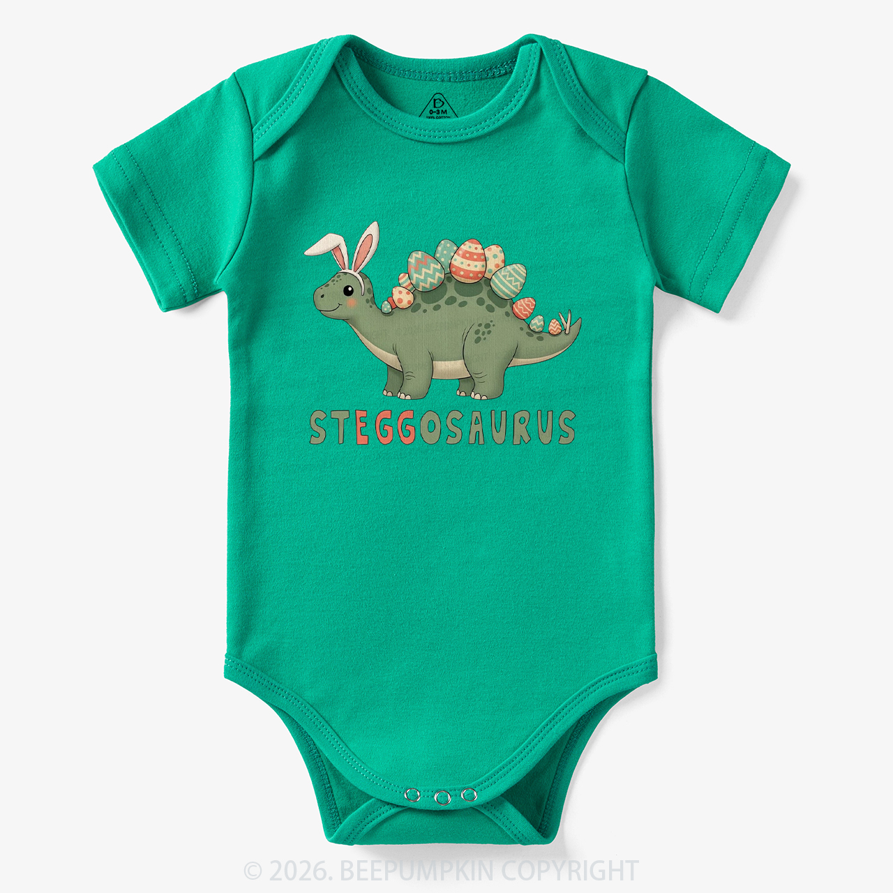 Steggosaurus Easter Dinosaur Bodysuit
