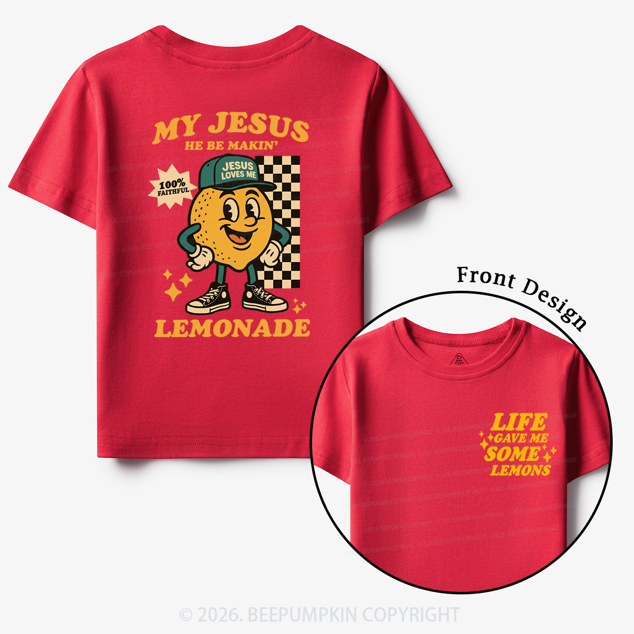 Life Gave Me Some Lemons Christian Toddler&Kid's Tees