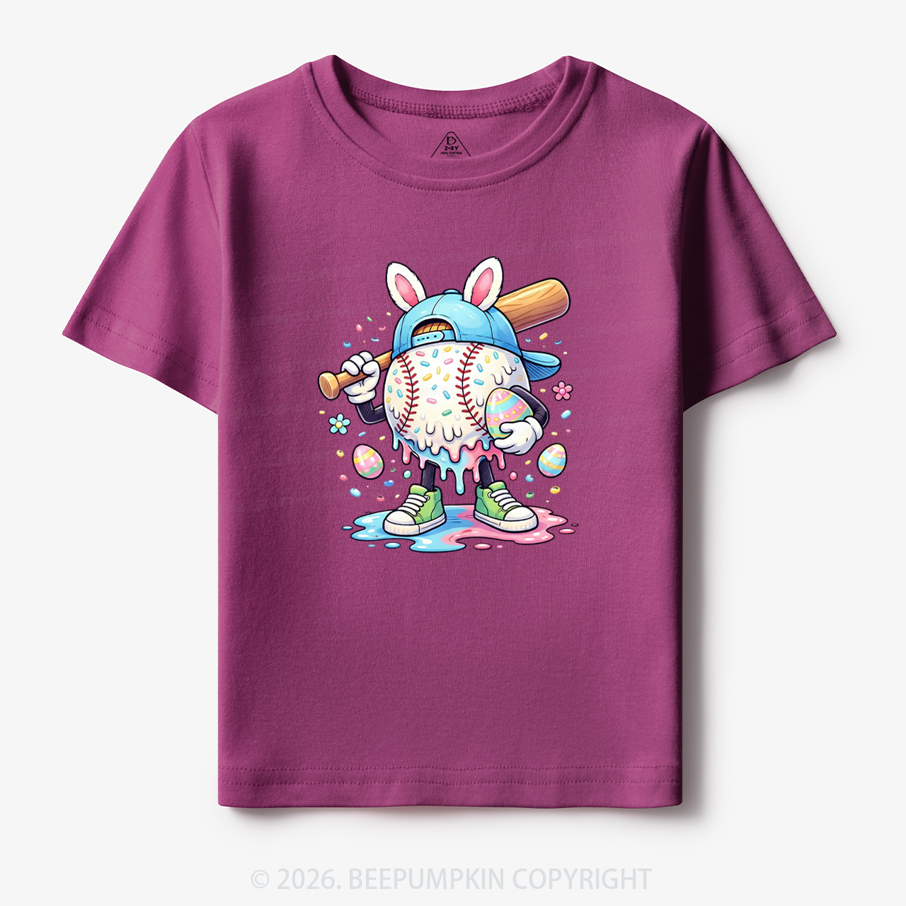 Easter Baseball Drip Toddler&Kid's Tees