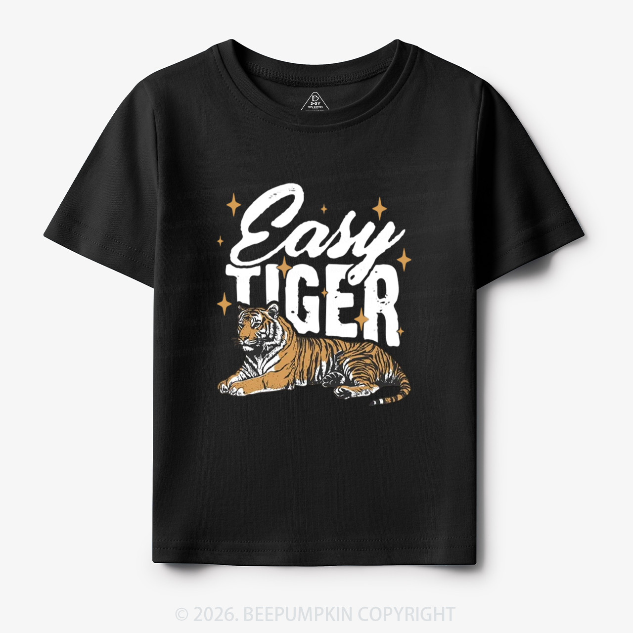 Retro Easy Tiger Funny Animal Toddler&Kid's Tees