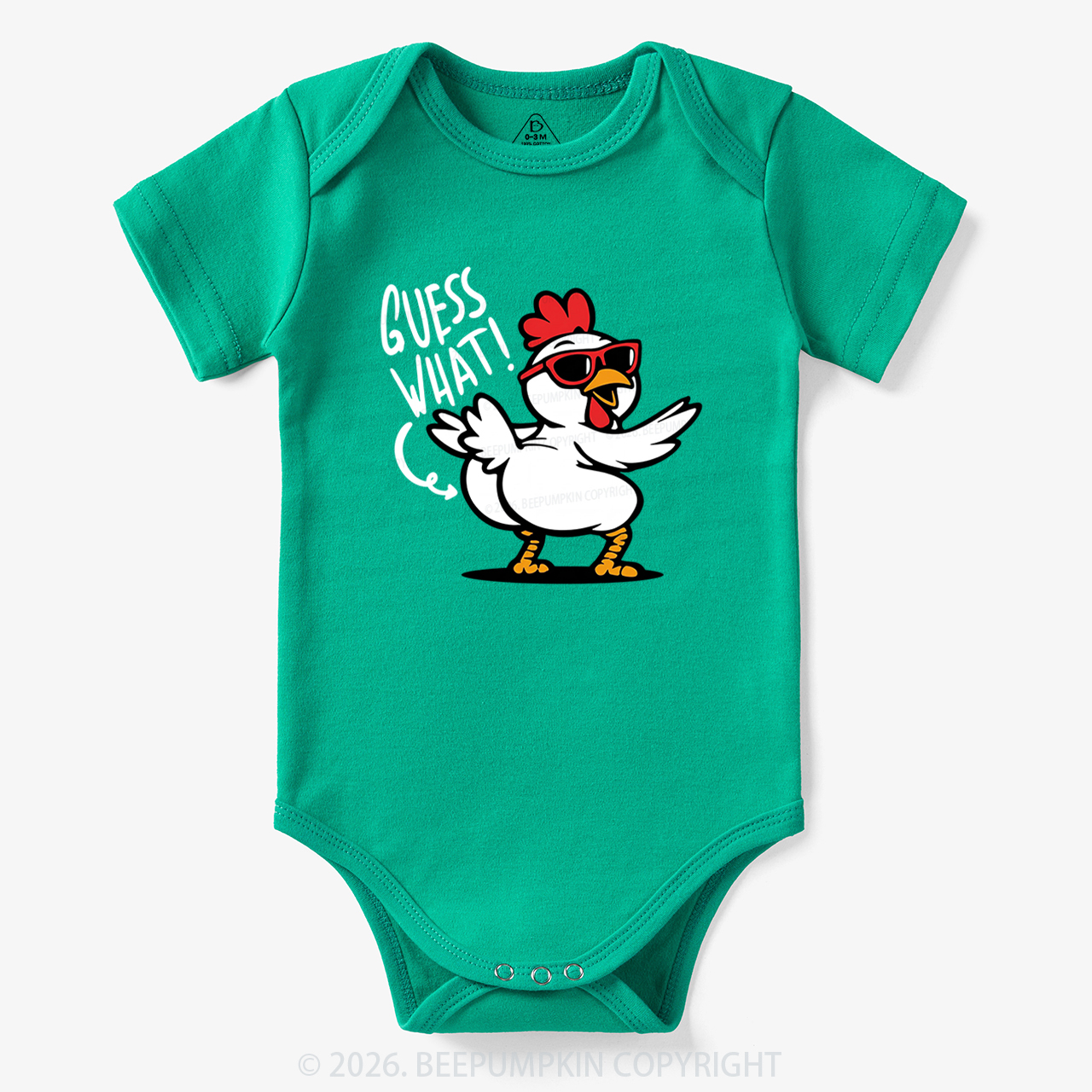 Funny Guess What Chicken Butt Bodysuit