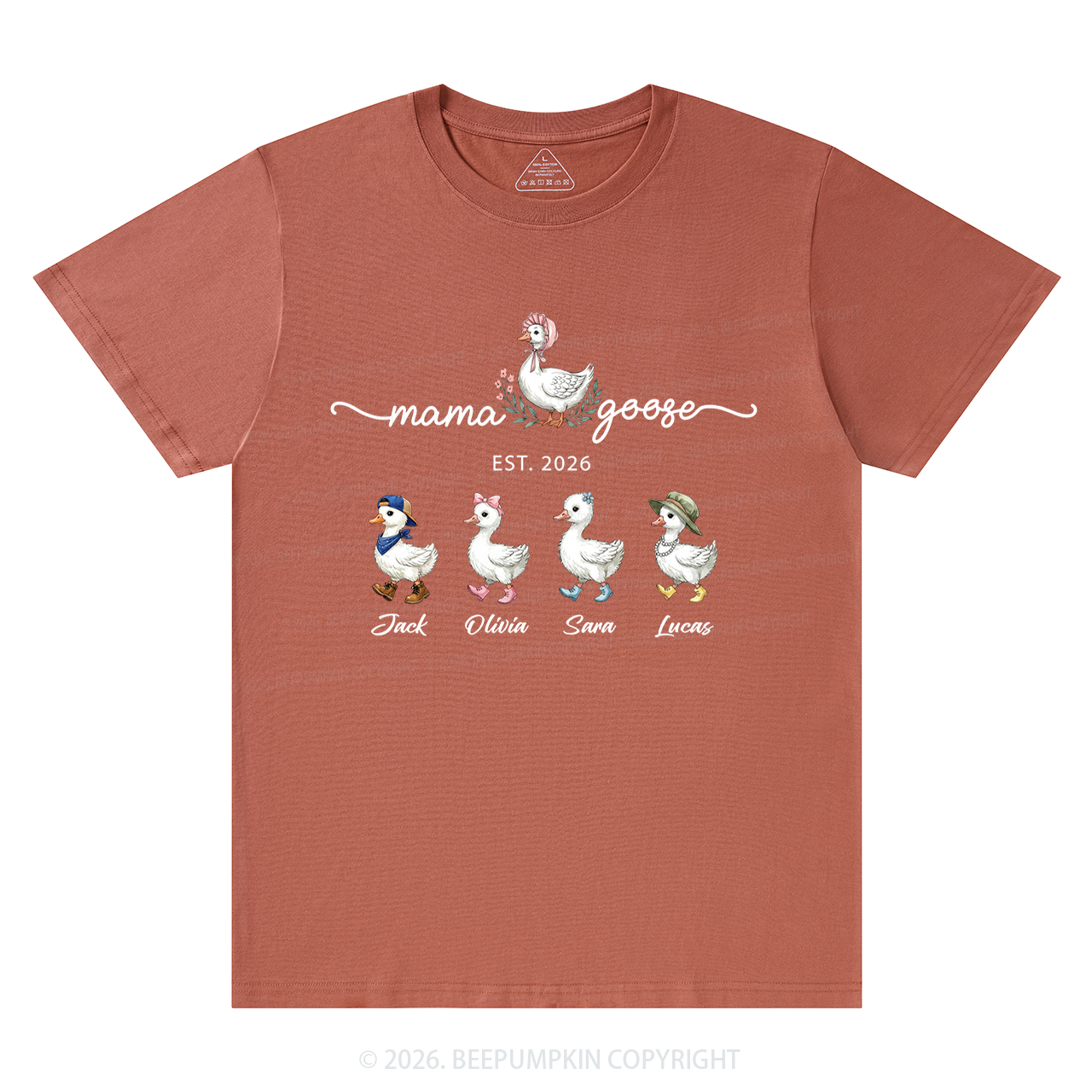 Personalized Mama Kids Names T-Shirts