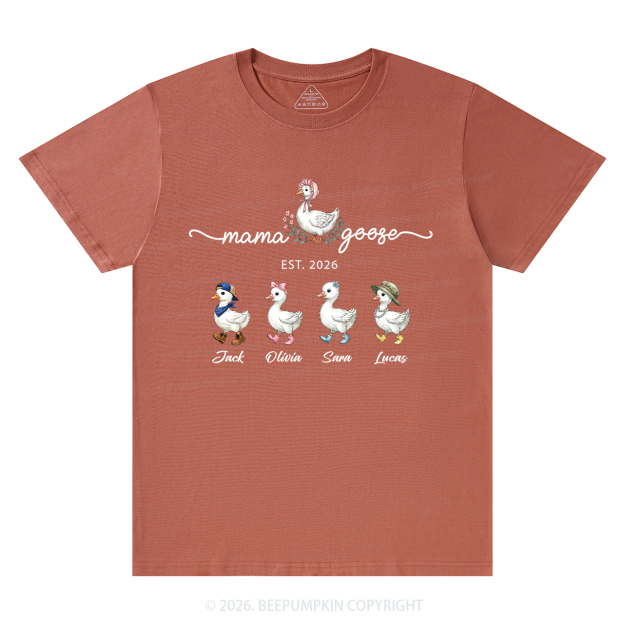 Personalized Mama Kids Names T-Shirts