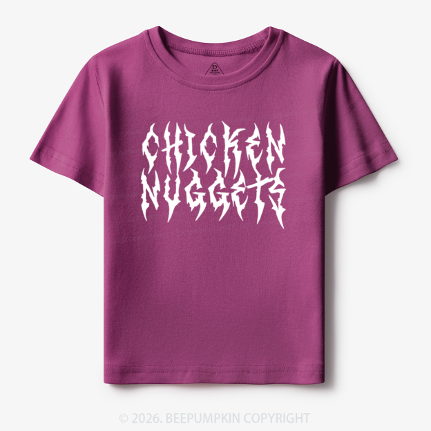 Chicken Nuggets Heavy Metal Font Toddler&Kid's Tees