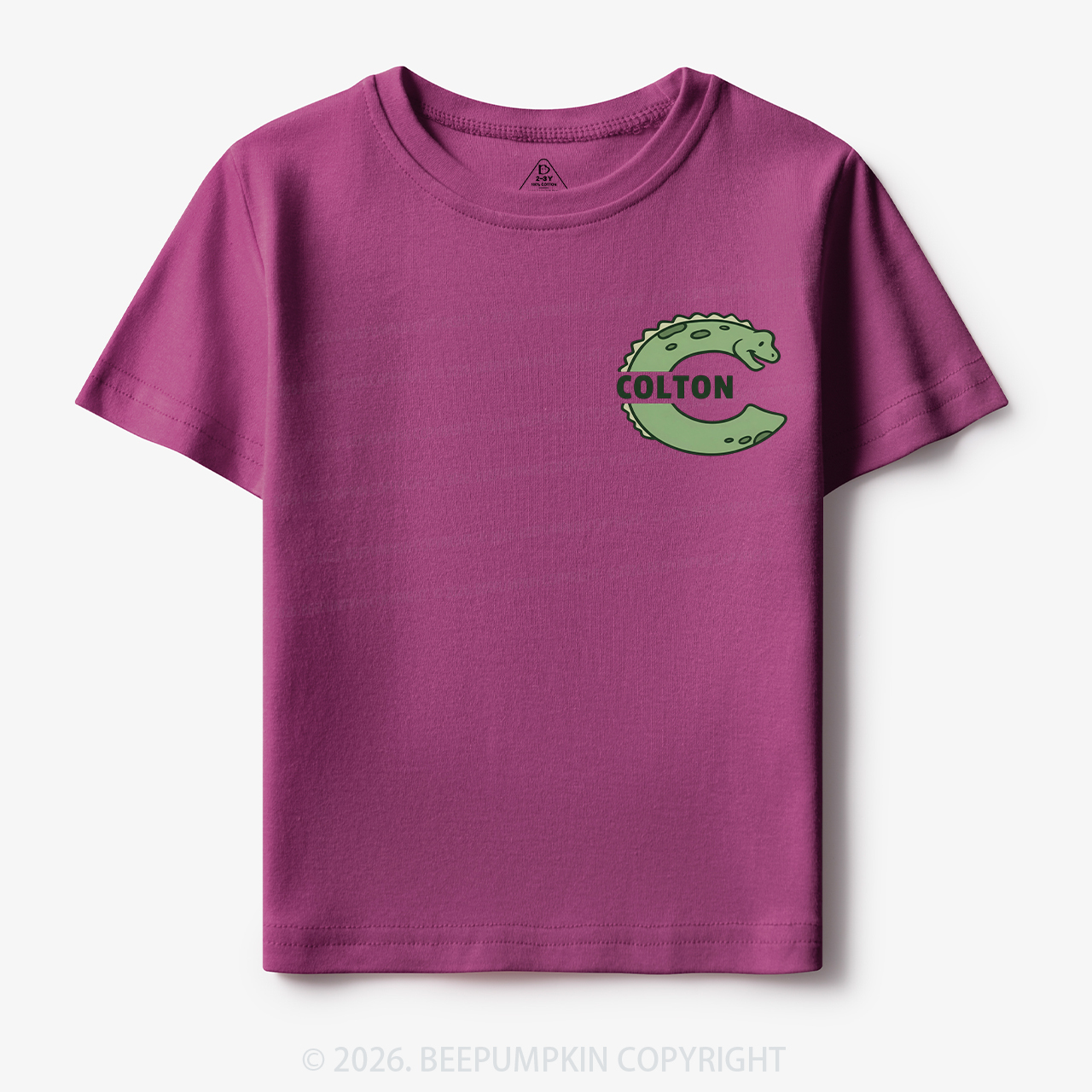 Personalized Cute Dinosaur Initial With Name Toddler&Kid's Tees