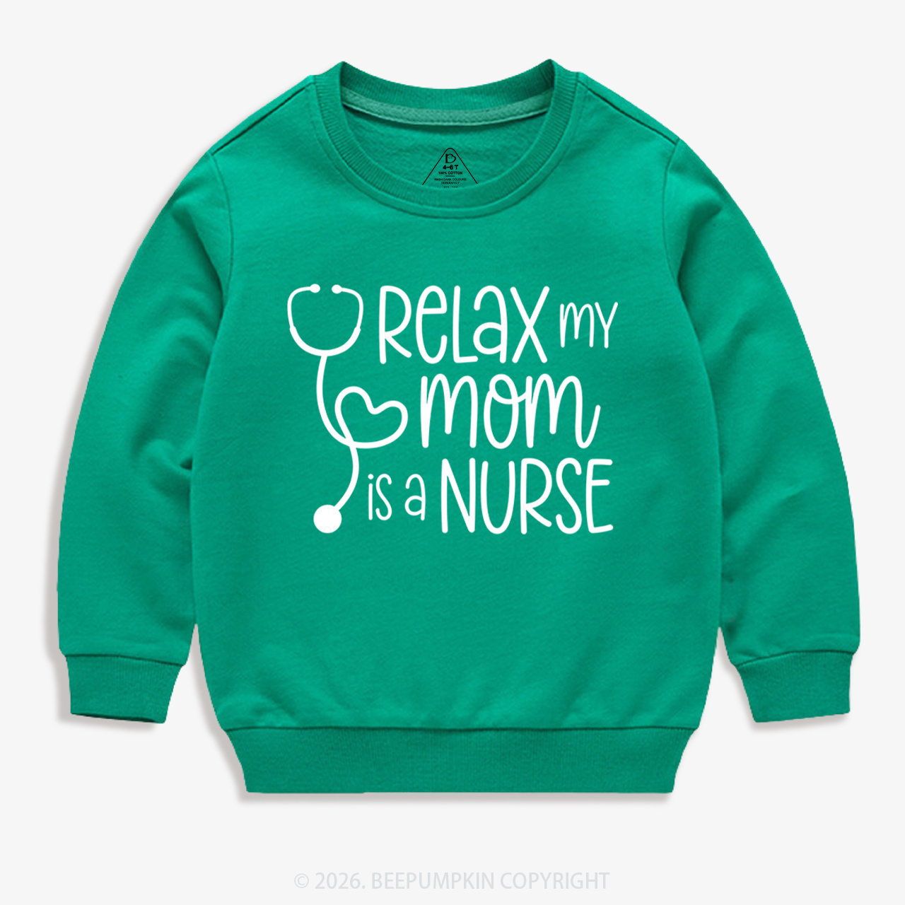 Relax My Mom Is A Nurse Kid's Sweatshirt