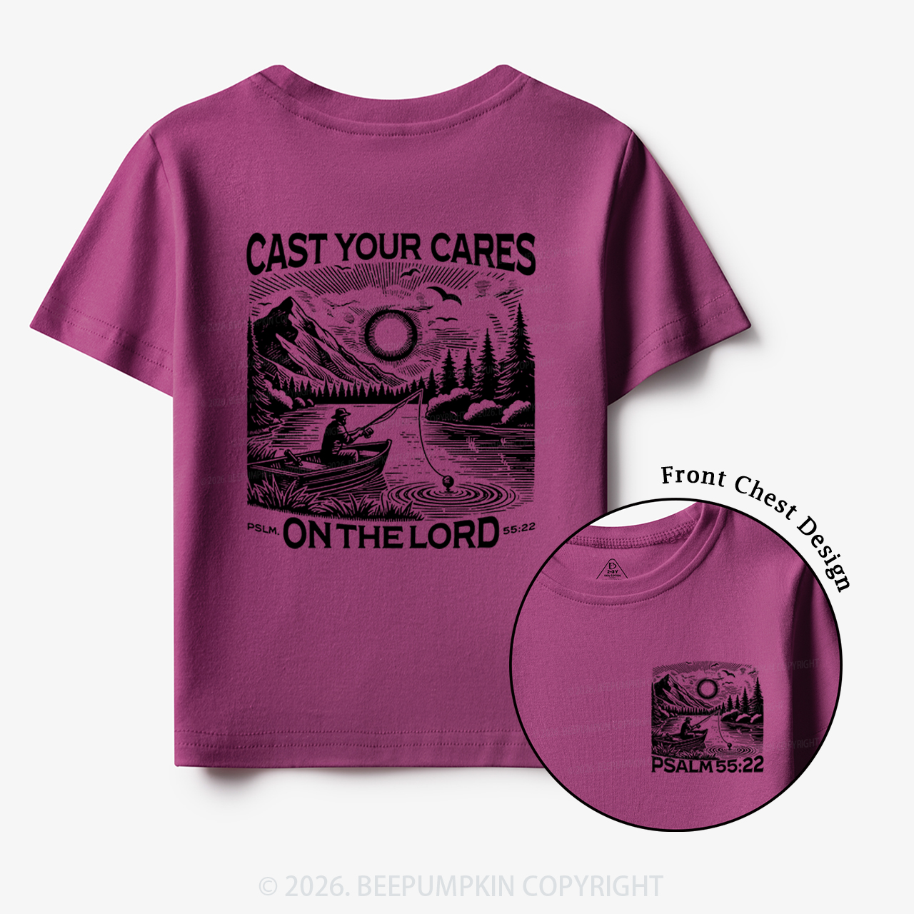 Cast Your Cares On The Lord Toddler&Kid's Tees