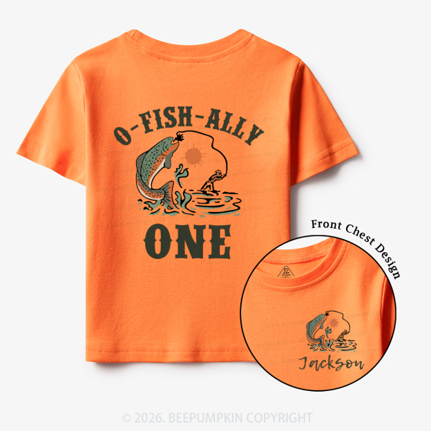 Personalized O-Fish-Ally One Birthday Party Toddler&Kid's Tees
