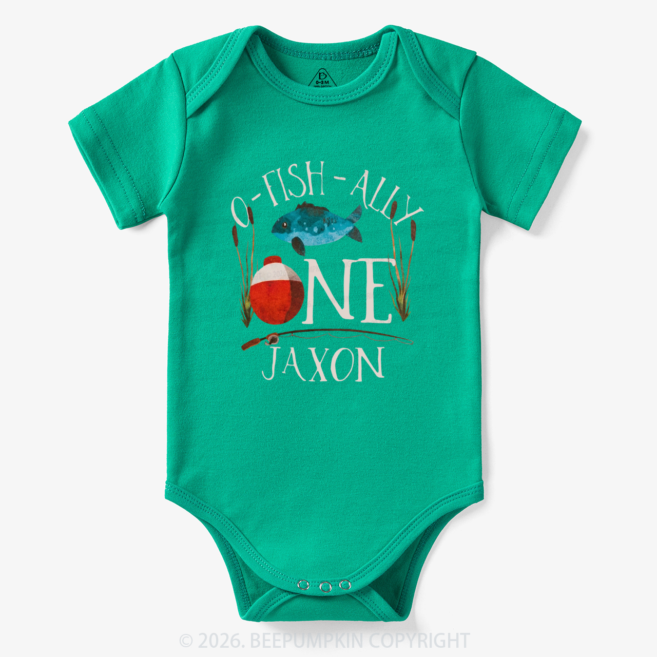 Personalized O-Fish-Ally Fish Birthday Bodysuit