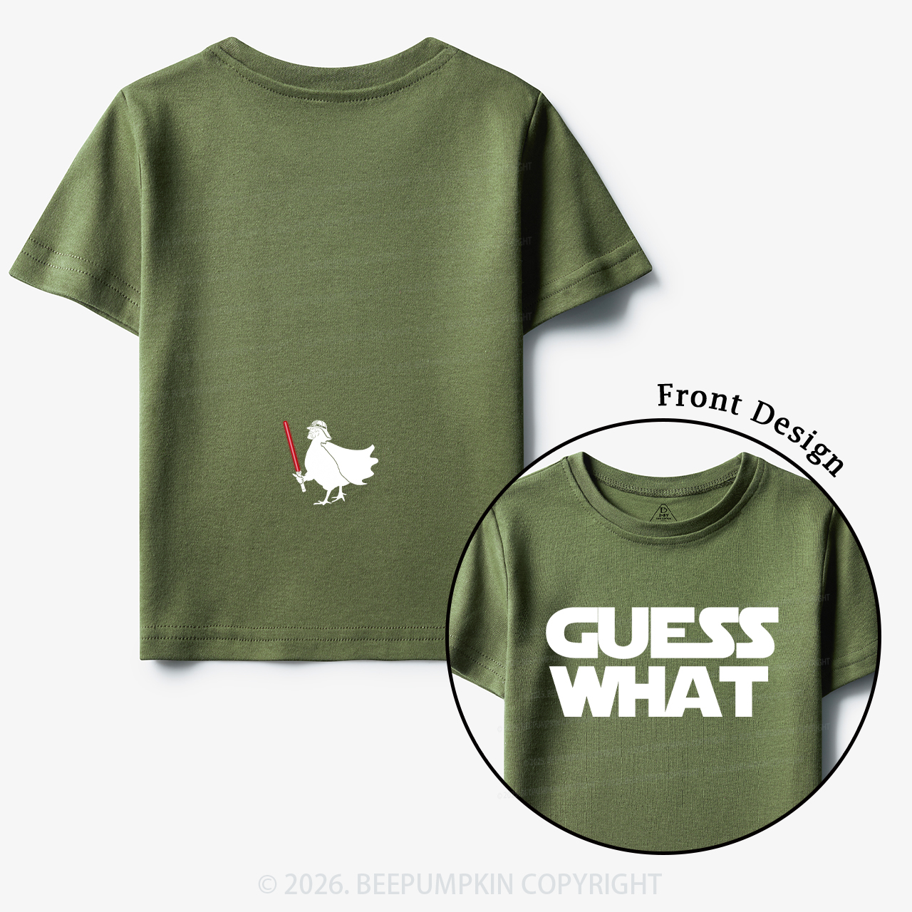 Galaxy Guess What Chicken Butt Toddler&Kid's Tees