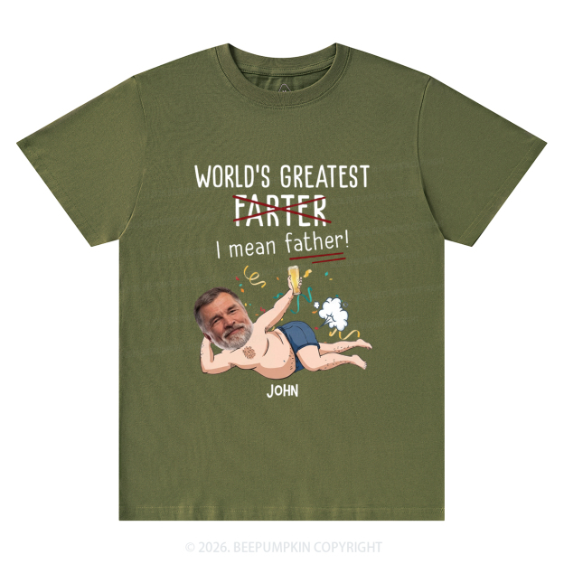 Personalized Photo Gift World's Greatest Farter T-Shirts