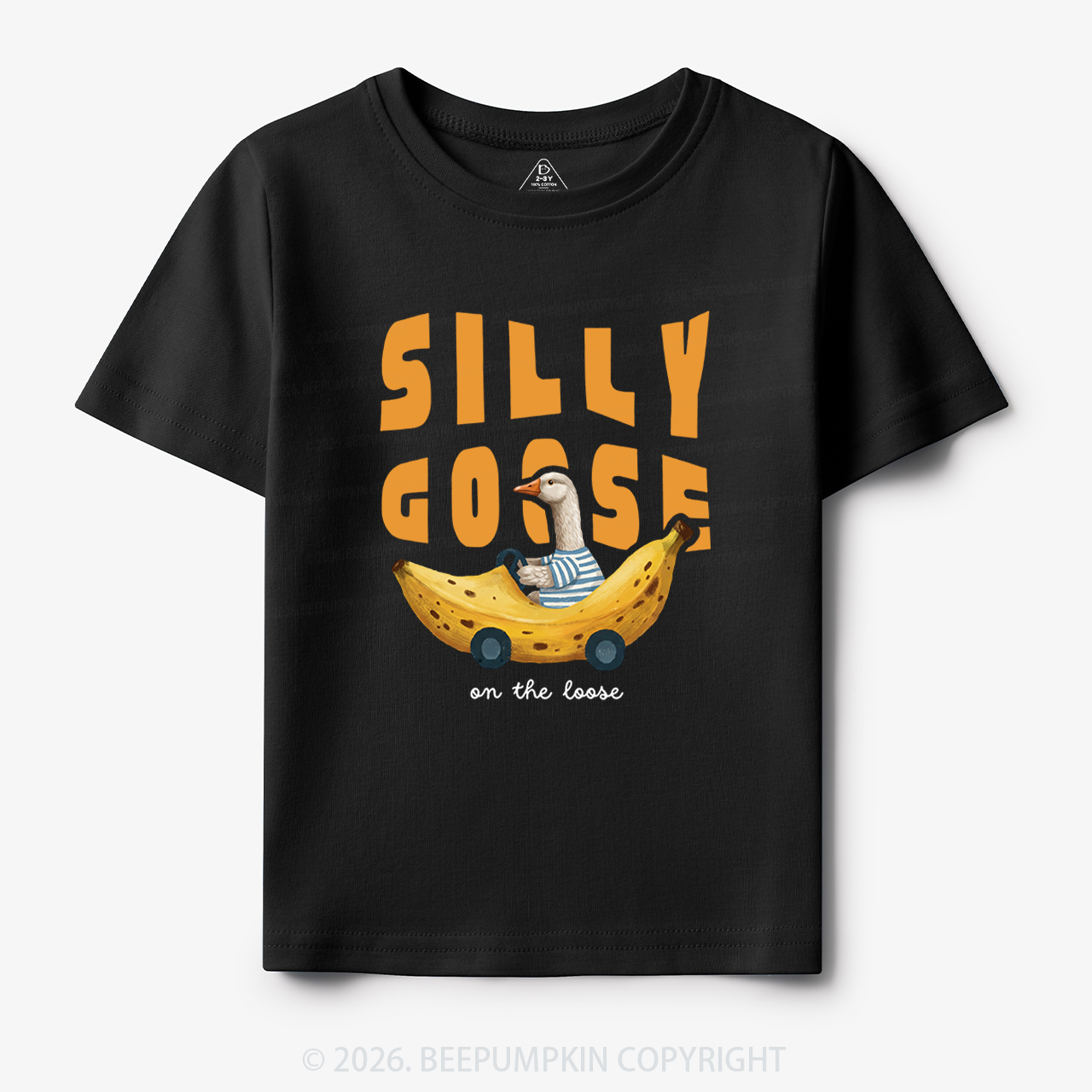 Silly Banana Goose On The Loose Funny Toddler&Kid's Tees