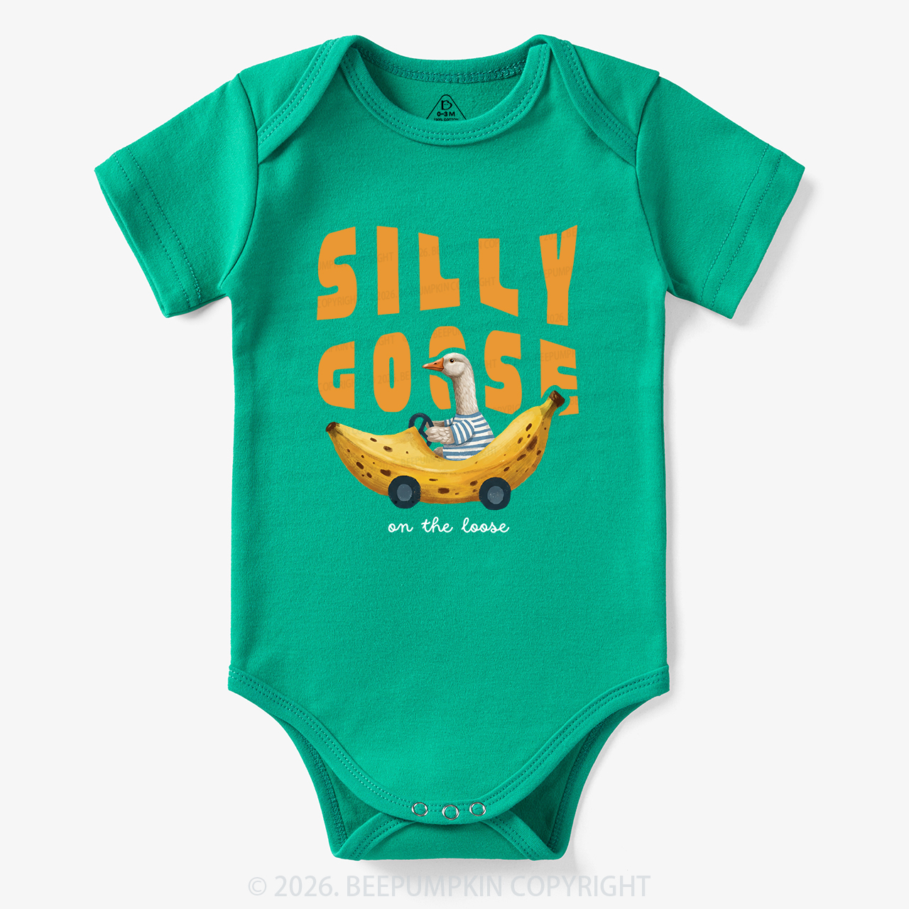 Silly Banana Goose On The Loose Funny Bodysuit