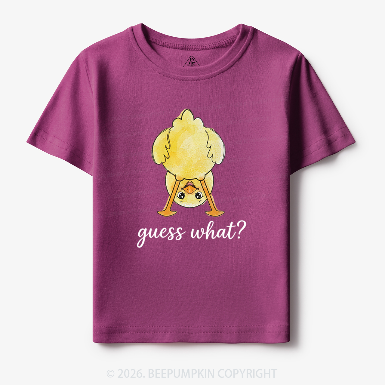 Guess What Chicken Butt Cute Funny Animal Toddler&Kid's Tees