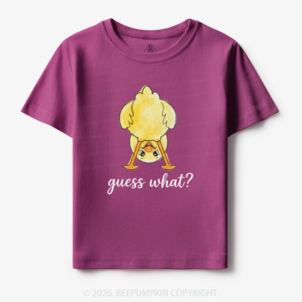 Guess What Chicken Butt Cute Funny Animal Toddler&Kid's Tees
