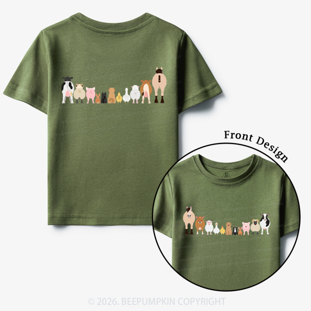 Cute Farm Animals Toddler&Kid's Tees