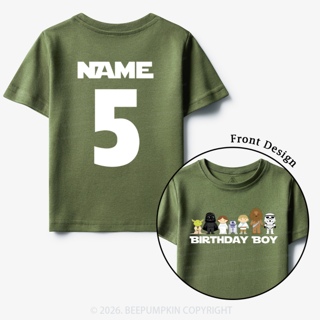 Space Hero Birthday Galaxy Party Toddler&Kid's Tees