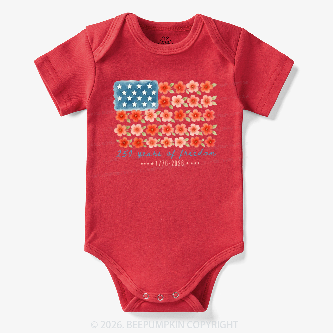 America 250th Anniversary 1776–2026 Bodysuit