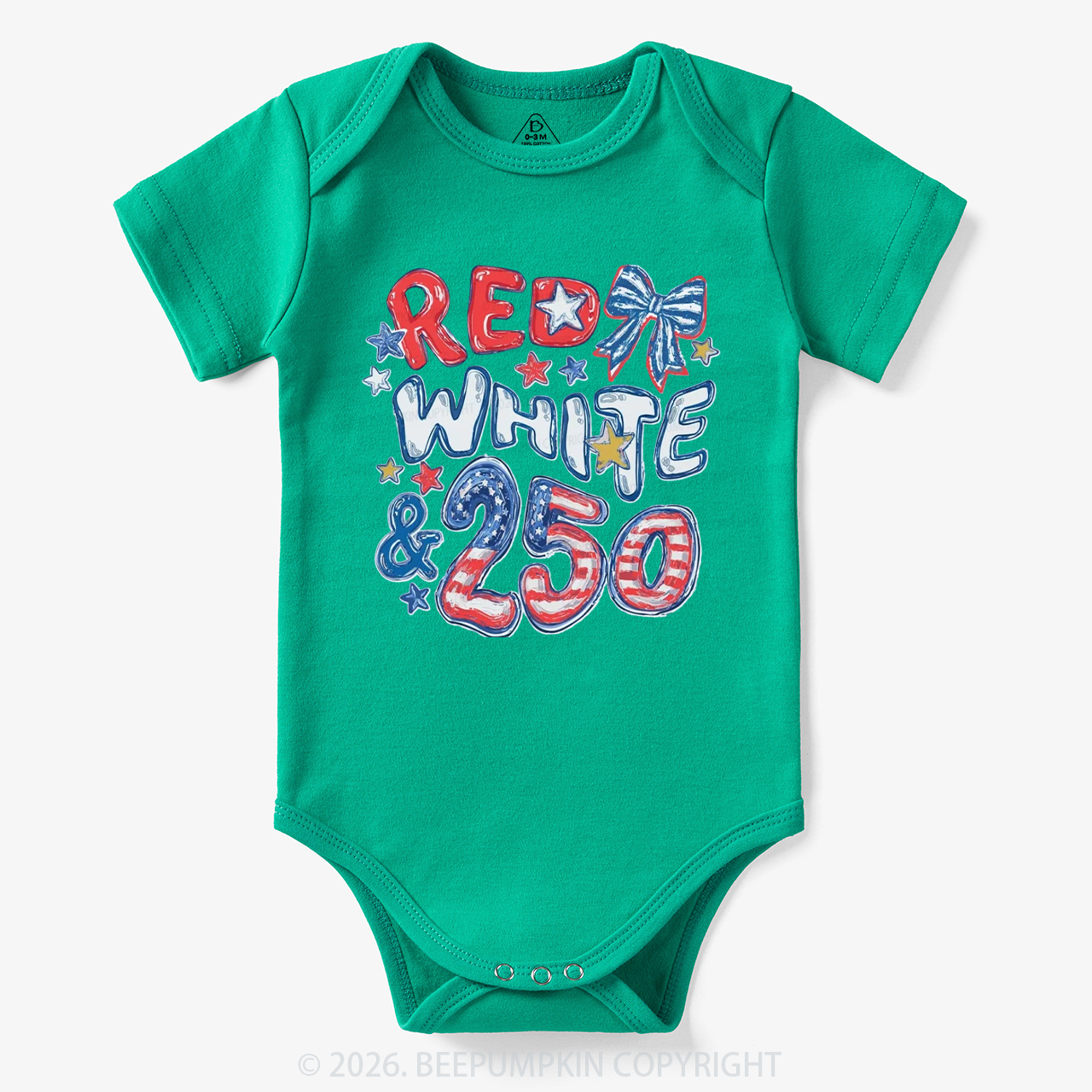 Red White & 250 Anniversary Bodysuit