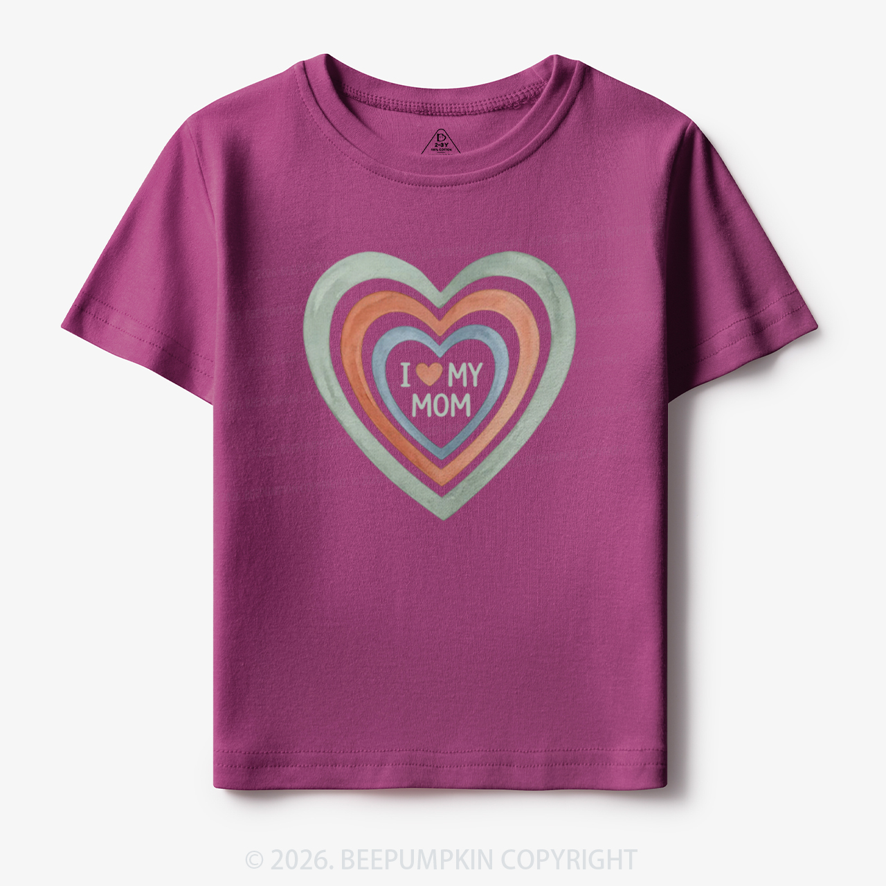 I Love My Mom Cute Mother's Day Toddler&Kid's Tees