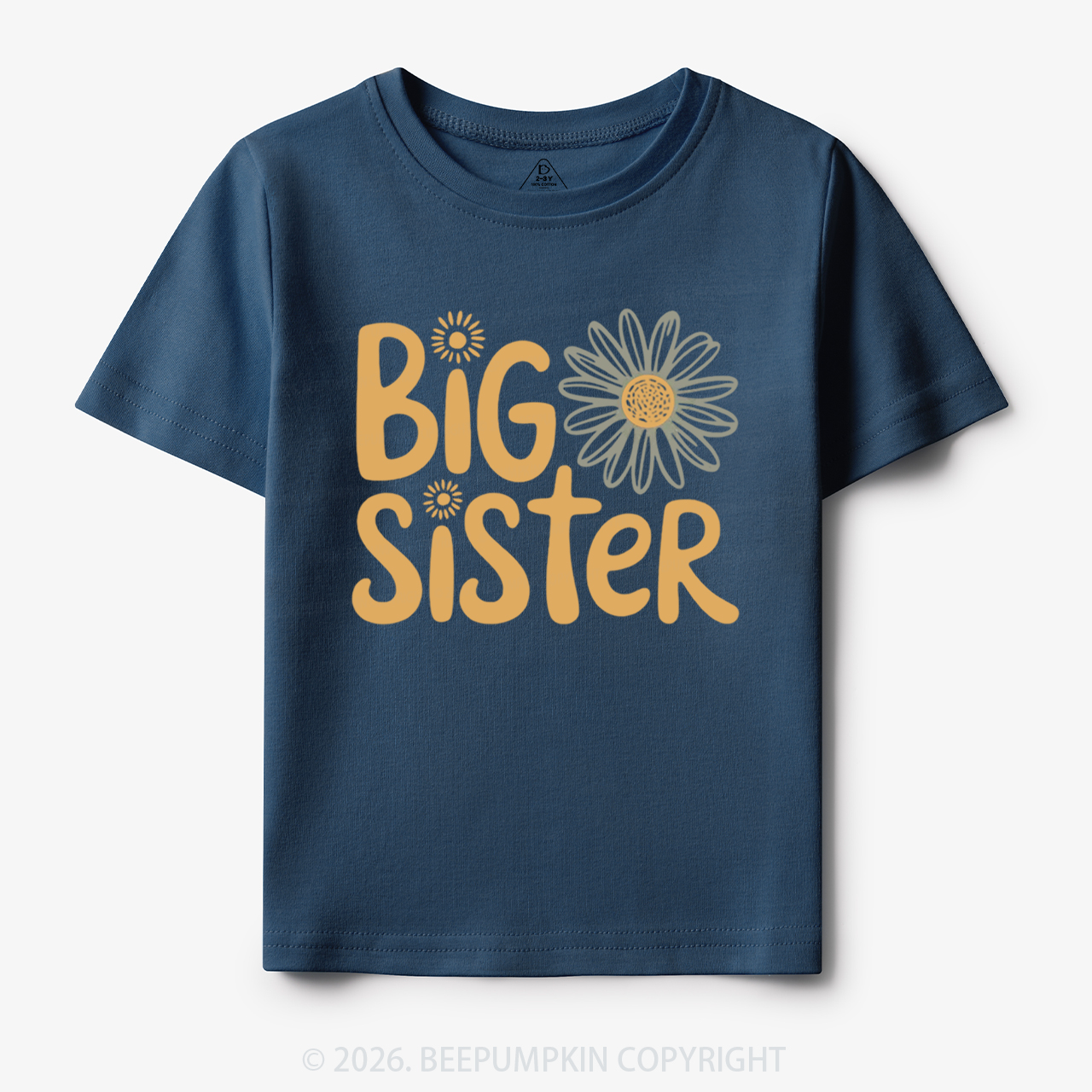 Big Sister Daisy Boho Flower Toddler&Kid's Tees