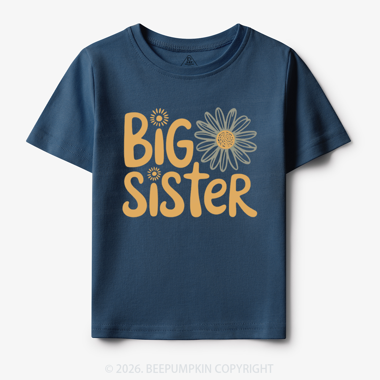 Big Sister Daisy Boho Flower Toddler&Kid's Tees