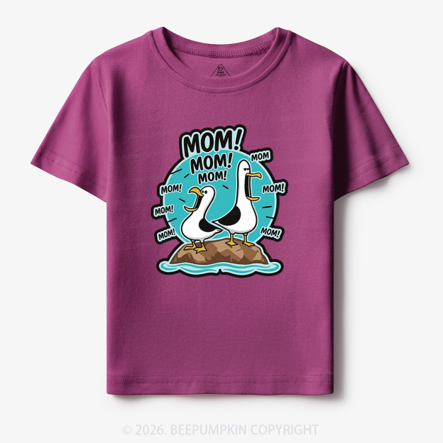 Funny Seagull MOM Toddler&Kid's Tees