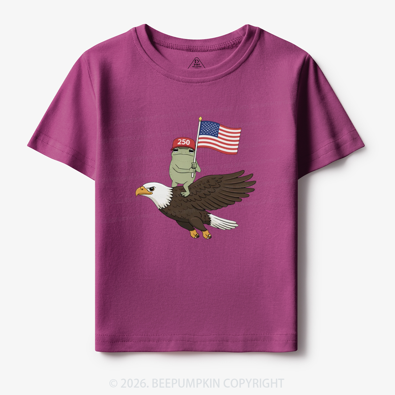 Americas 250th Birthday Funny Frog Toddler&Kid's Tees