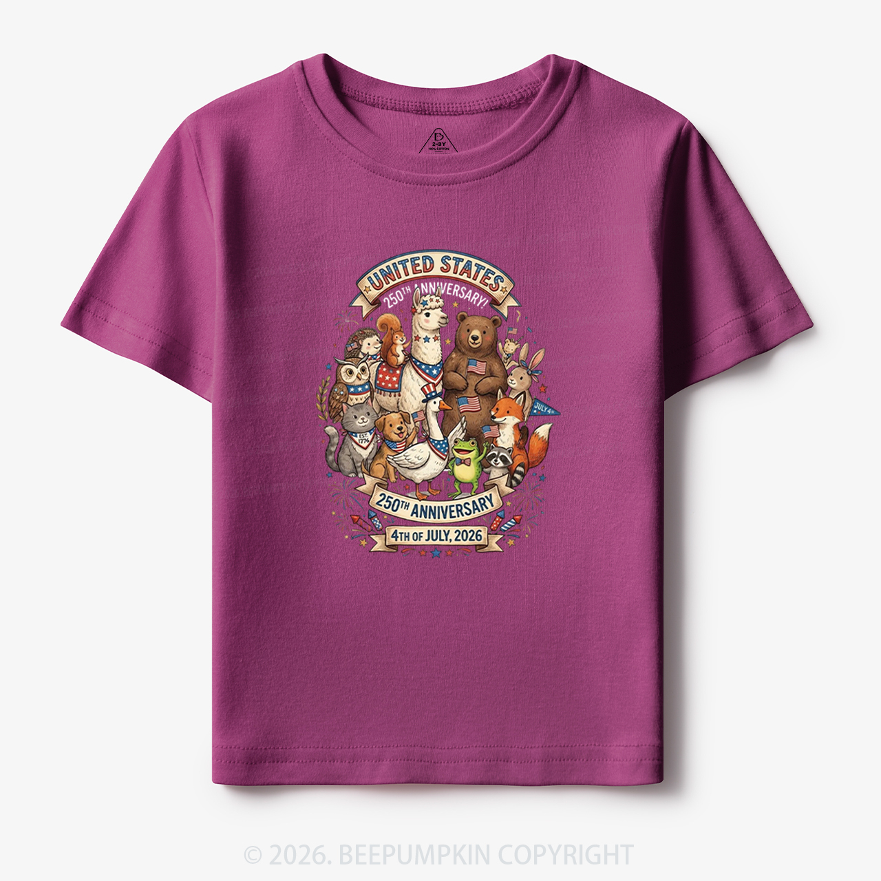 USA 250th Anniversary 4th of July Toddler&Kid's Tees