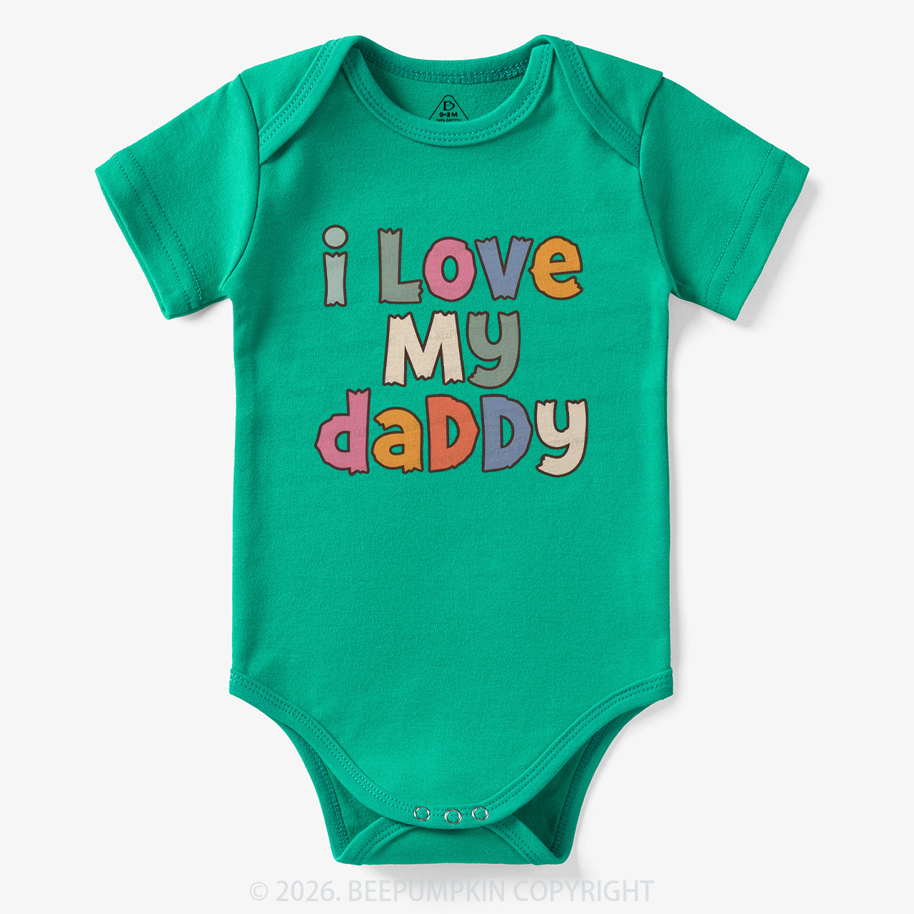 I Love My Daddy Cute Father's Day Bodysuit