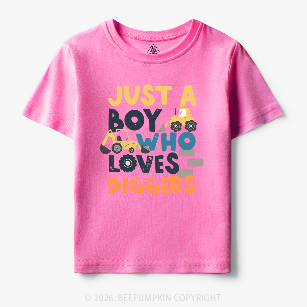 Just a Boy Who Loves Diggers Toddler&Kid's Tees