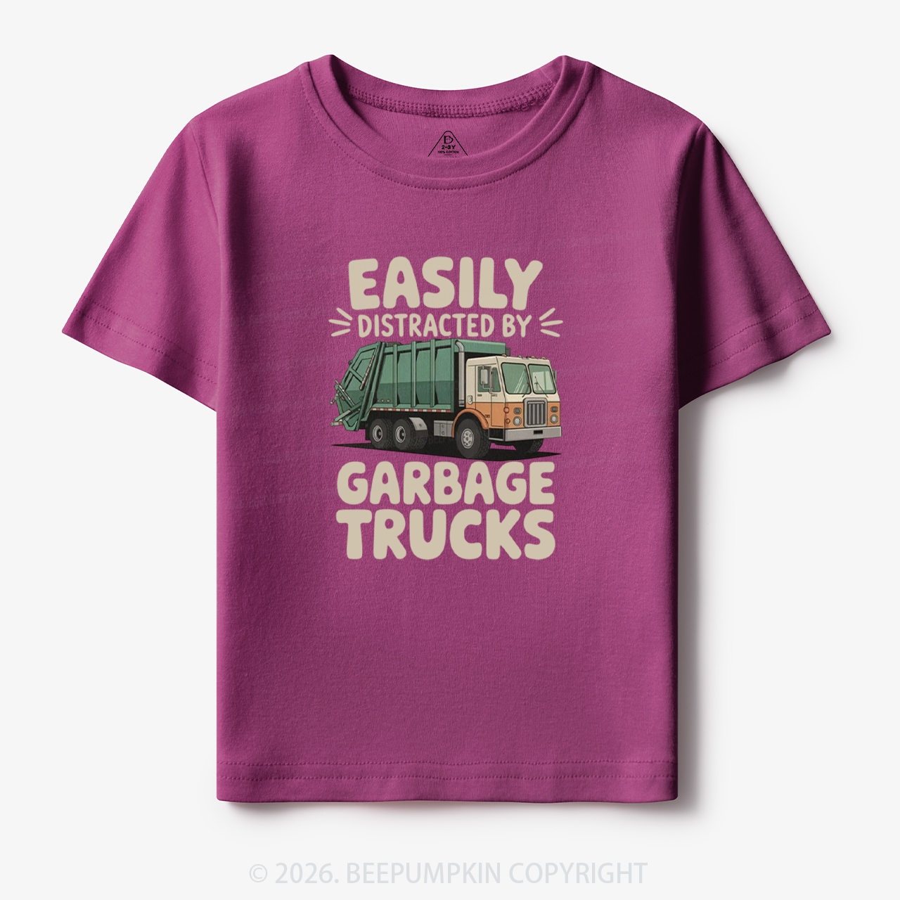 Easily Distracted by Garbage Trucks Toddler&Kid's Tees