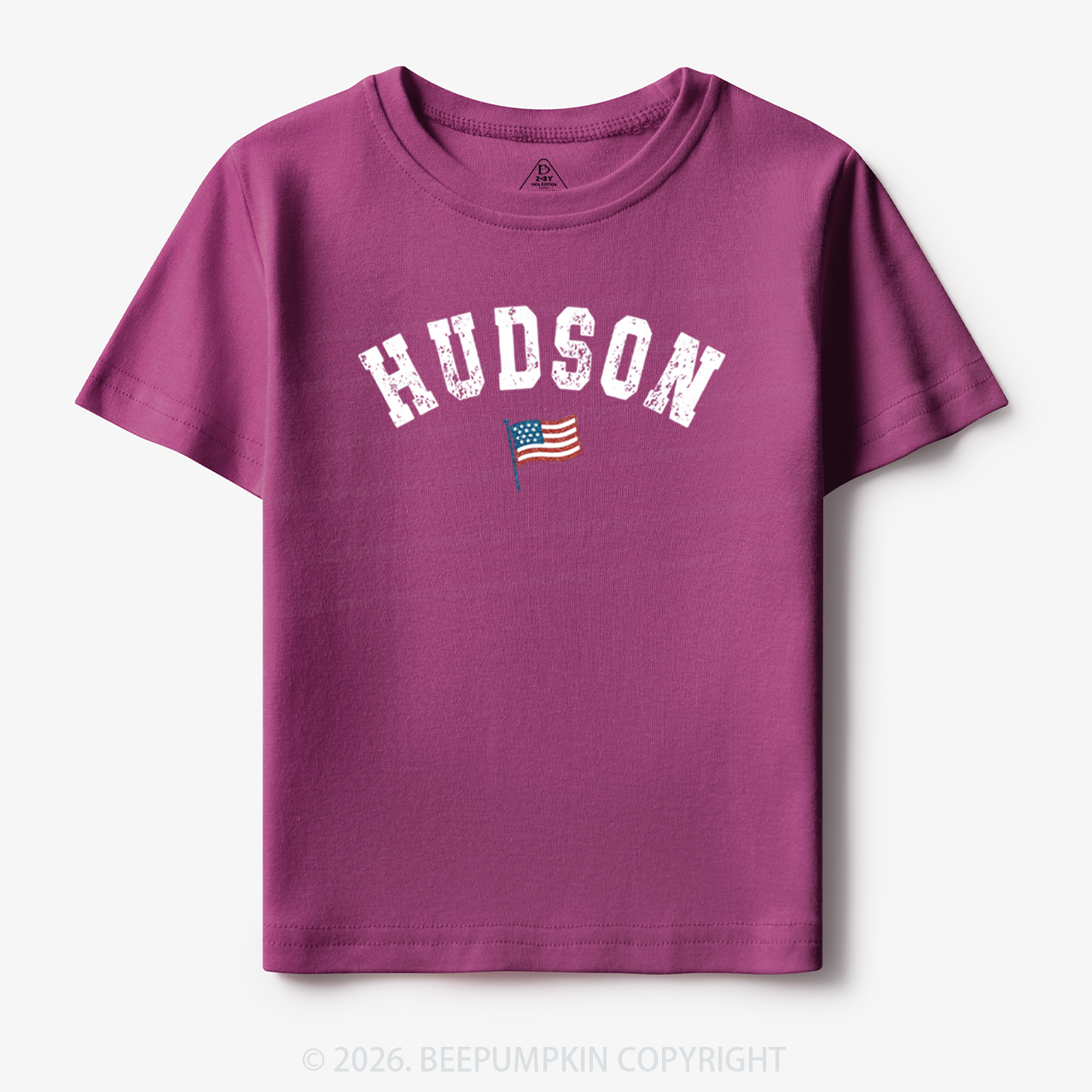 Personalized USA Flag with Name Toddler&Kid's Tees
