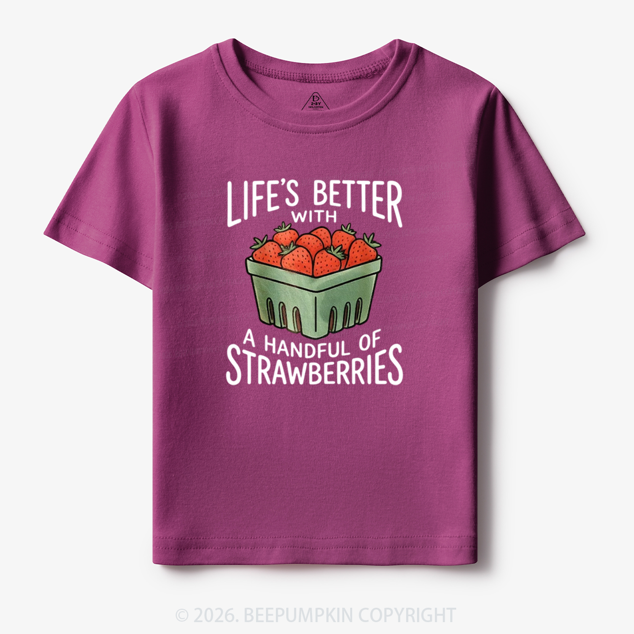 Life's Better With Strawberries Toddler&Kid's Tees