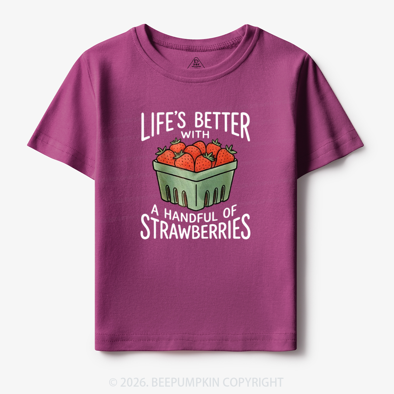 Life's Better With Strawberries Toddler&Kid's Tees