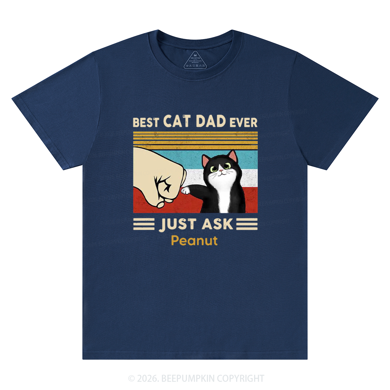 Personalized Best Cat Dad Ever T-Shirts