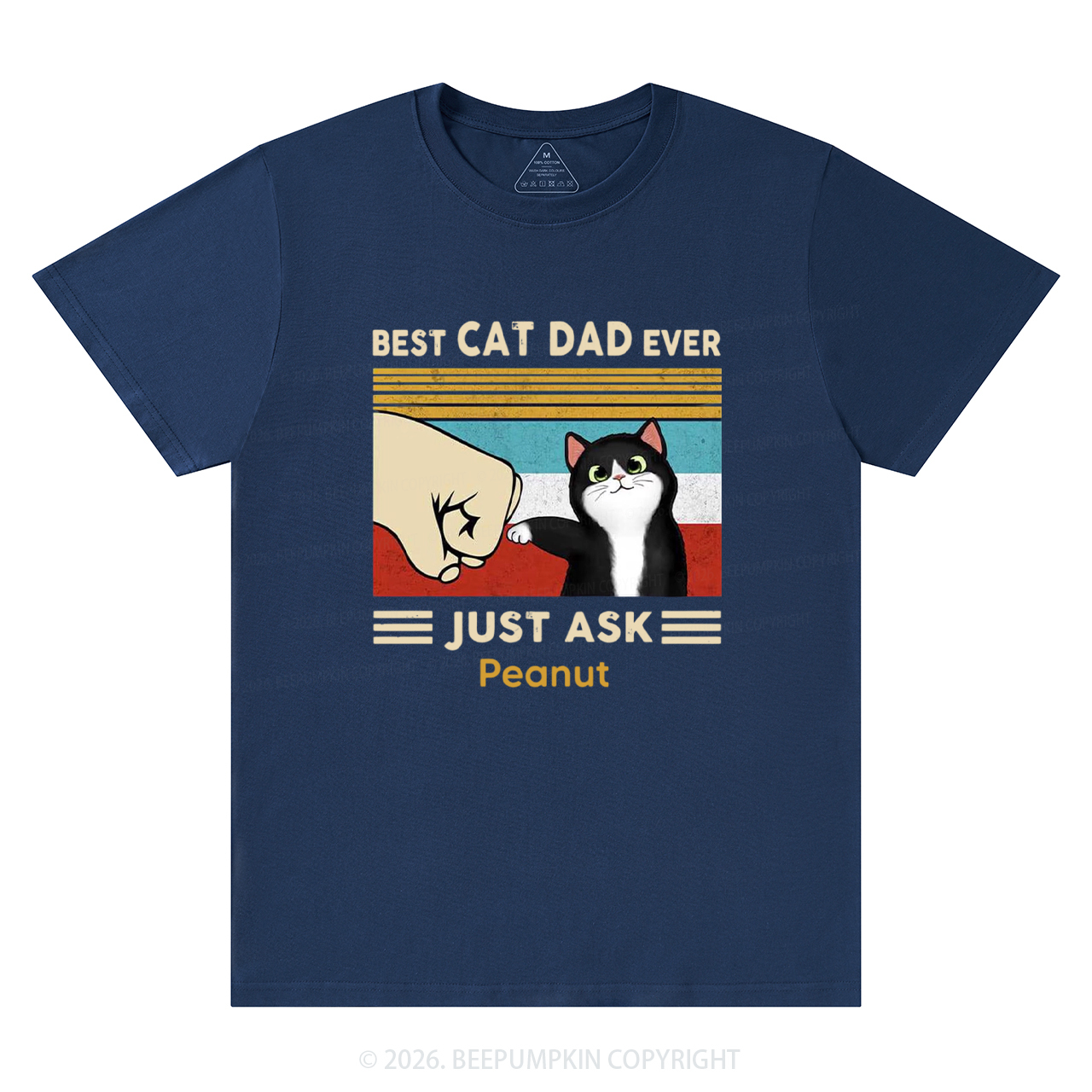 Personalized Best Cat Dad Ever T-Shirts