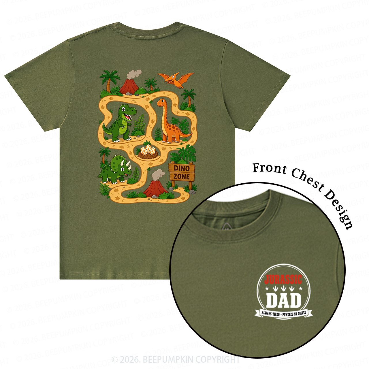 Daddysaurus Fathers Day T-Shirts