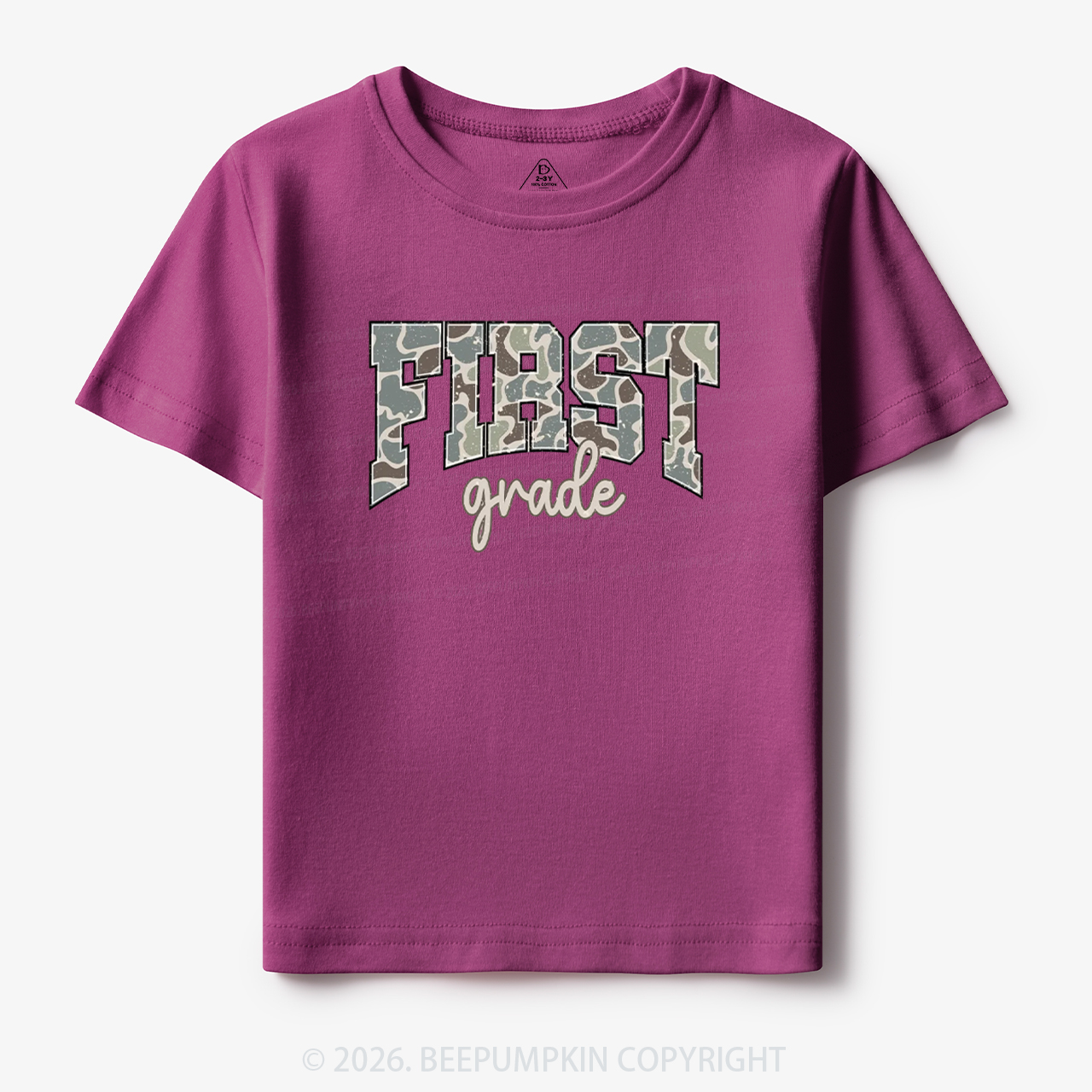 Camo First Grade Back to School Toddler&Kid's Tees