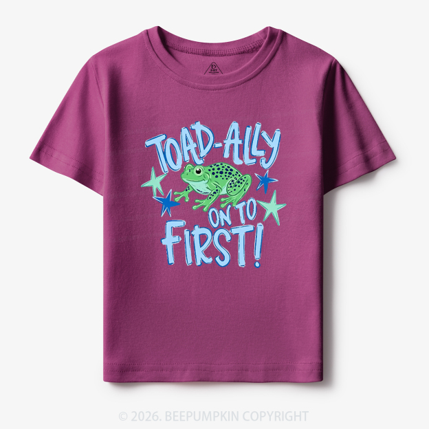 Personalized Toad-ally On To Grade Toddler&Kid's Tees
