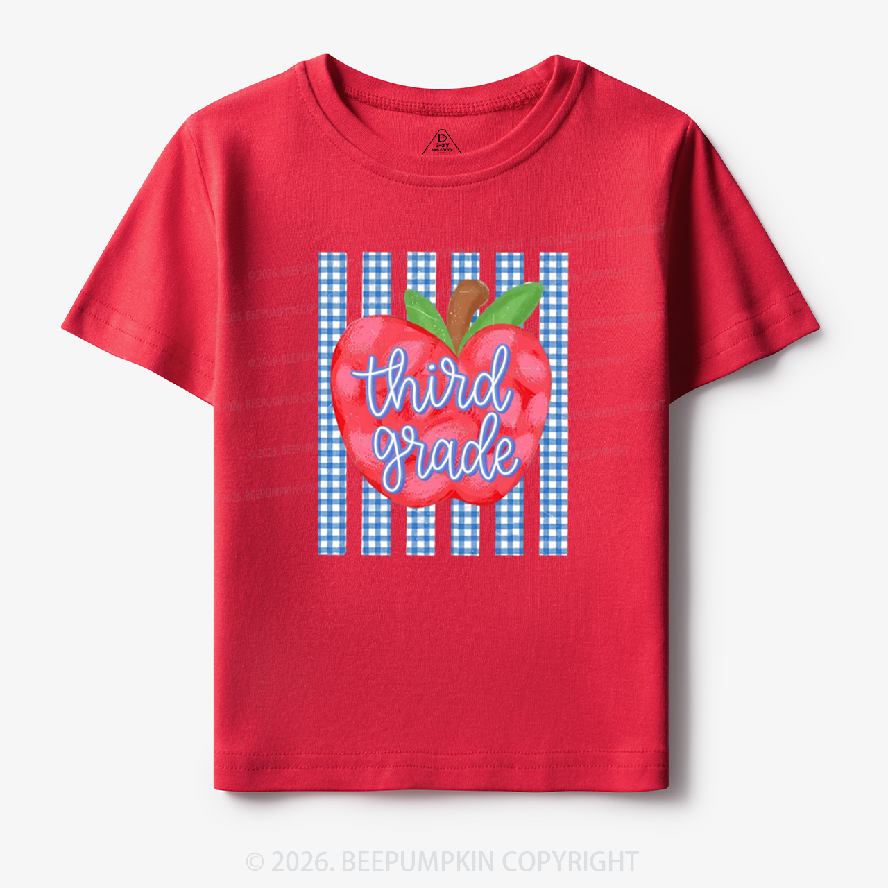 Striped Apple Grade Back To School Toddler&Kid's Tees