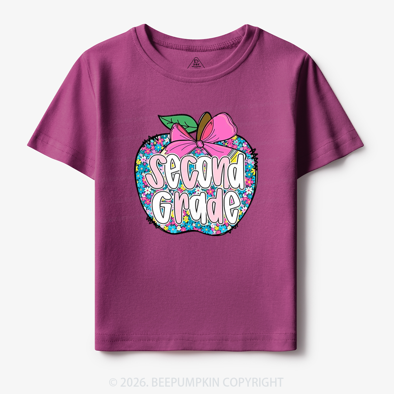 Preppy Back to School Coquette Retro Apple Toddler&Kid's Tees