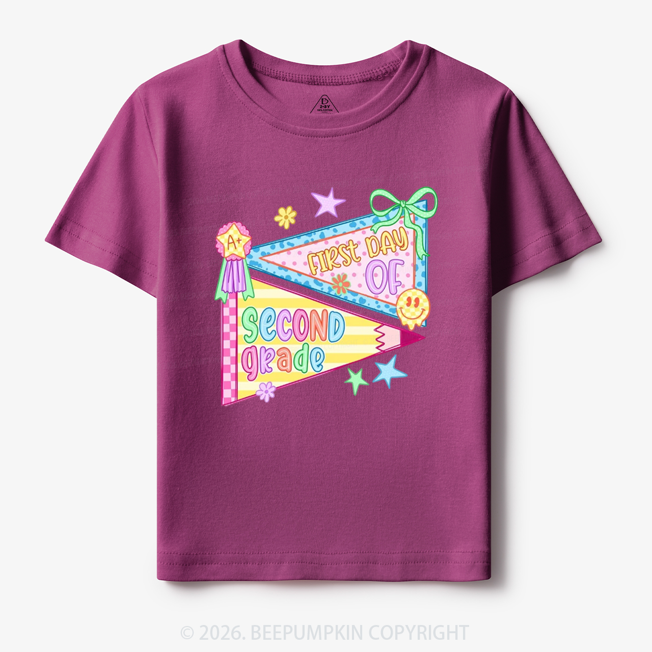 Floral Apple Pre-k 1st/2nd/3rd/4th/5th Grade Toddler&Kid's Tees