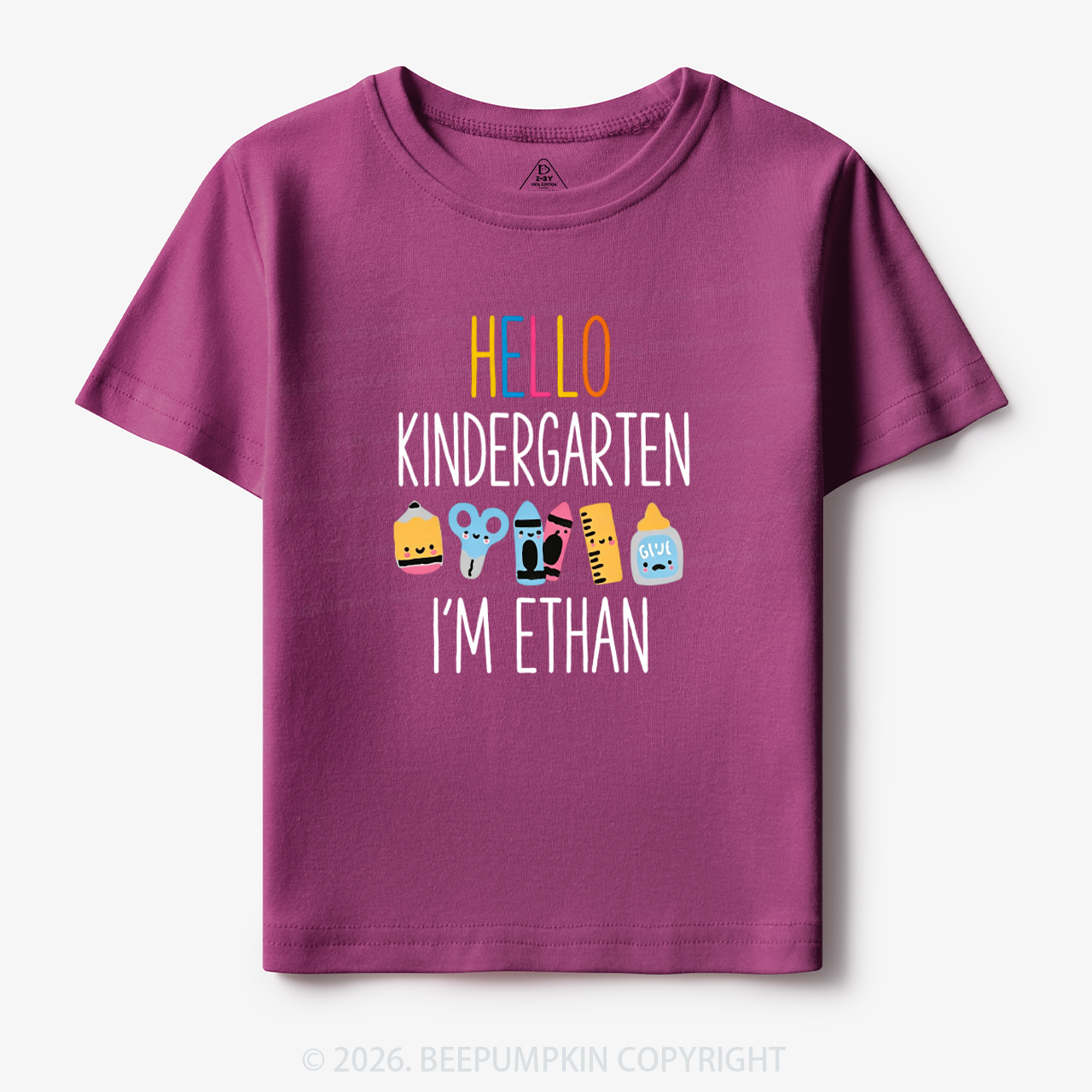 Personalized Hello Kindergarten I’m Name Toddler&Kid's Tees