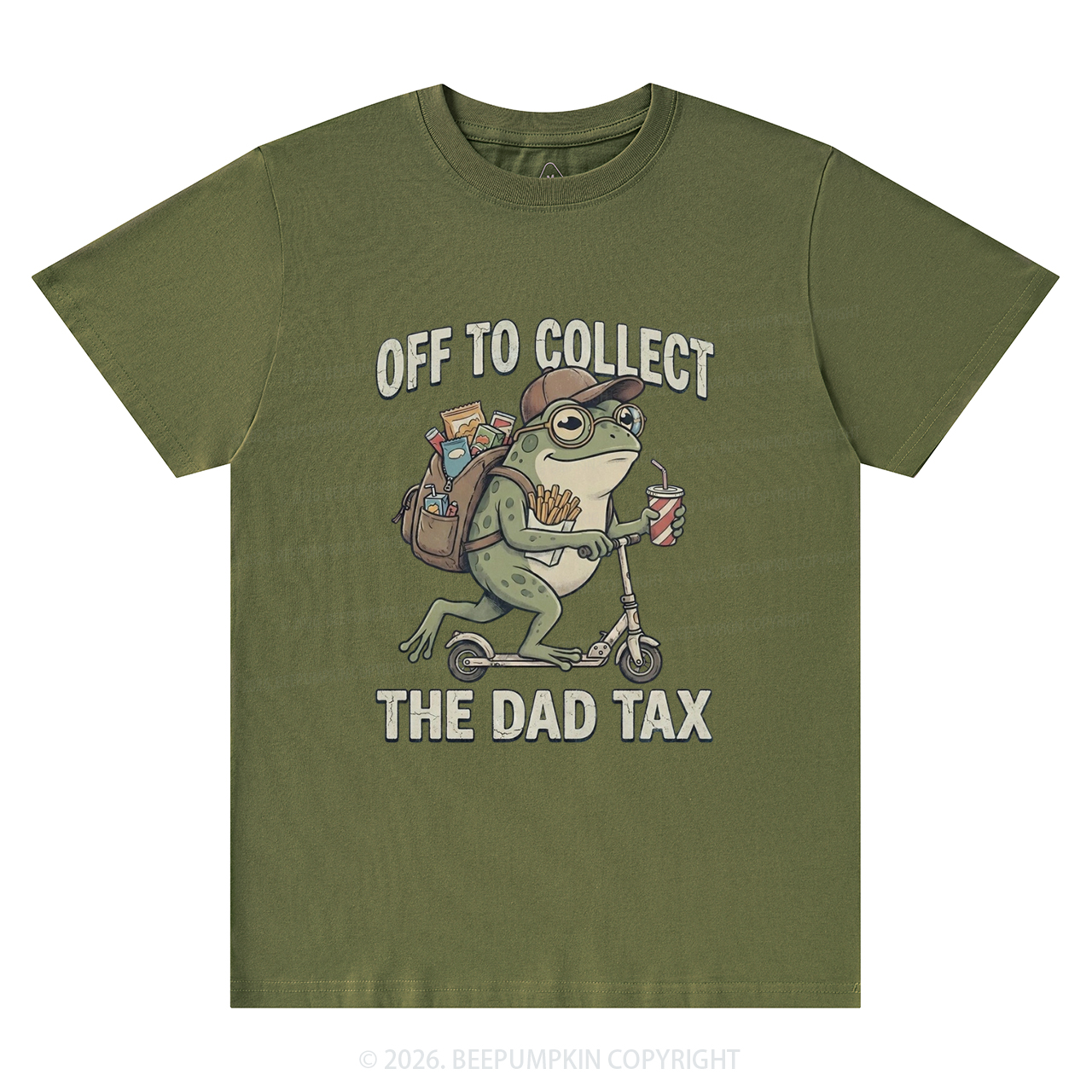 Funny Frog Off To Collect The Dad Tax T-Shirts