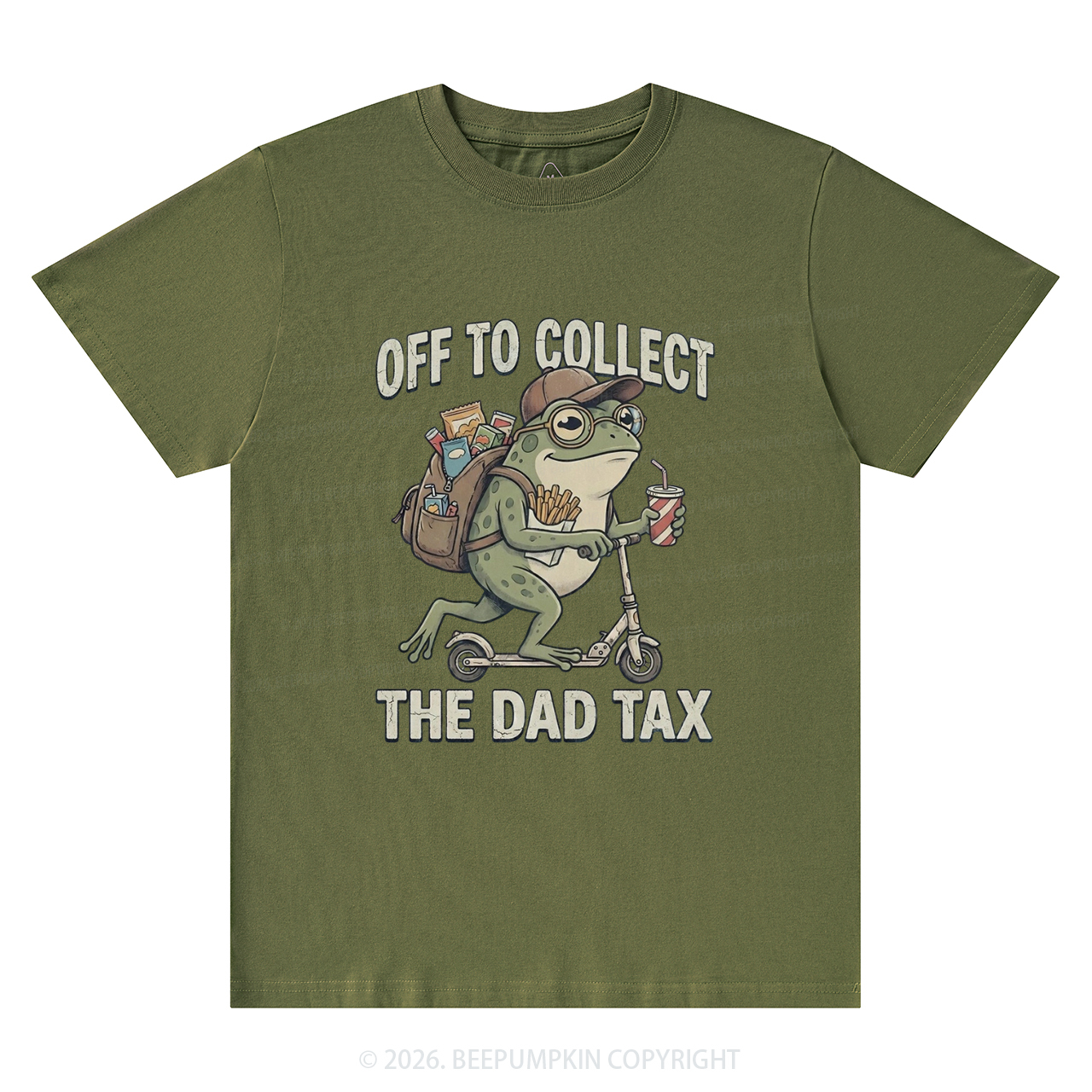 Funny Frog Off To Collect The Dad Tax T-Shirts