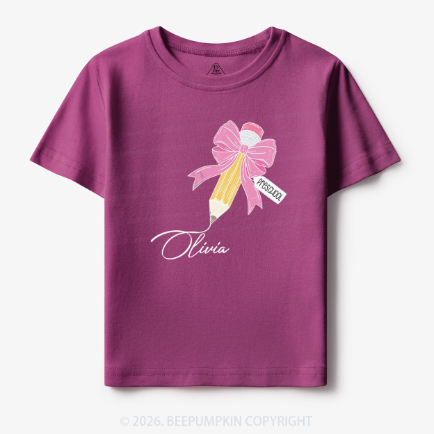 Personalized Preschool Back To School Toddler&Kid's Tees